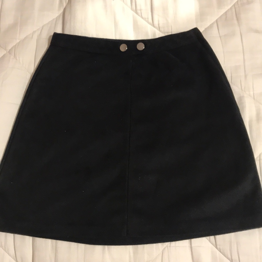 Black mini skirt